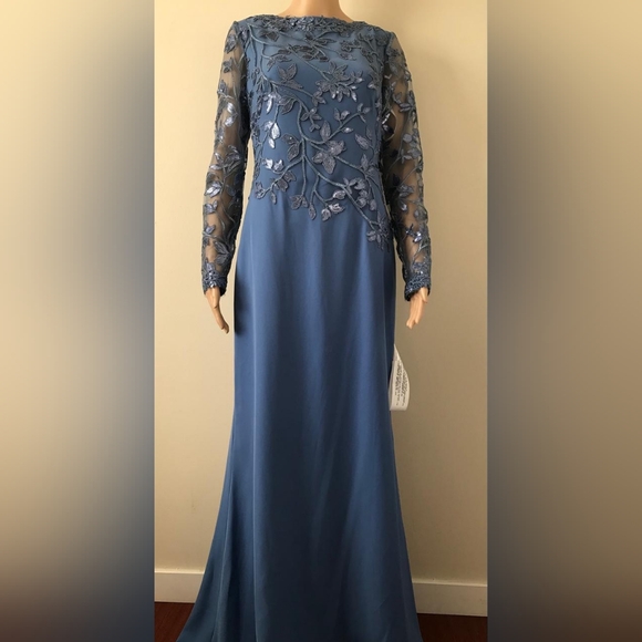 Tadashi Shoji Blue Gown - Picture 4 of 5